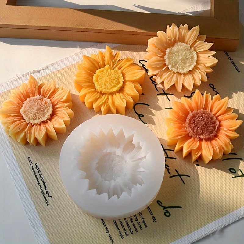 Soap Making Molds - Vibrant 3D Sunflower Silicone Mold for