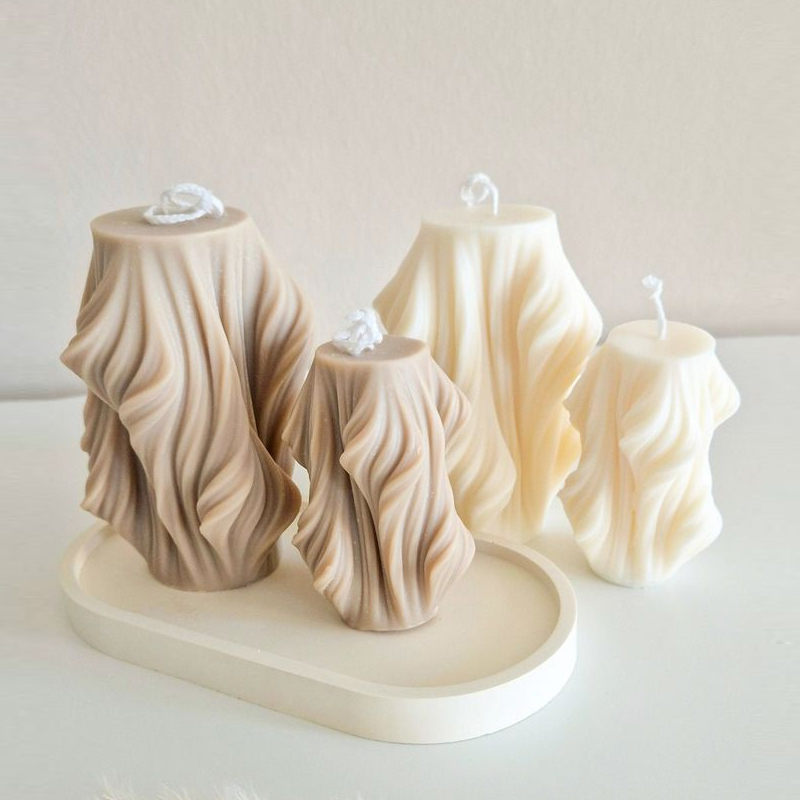 Soap Making Fragrance - DIY Irregular Wave Pillar Gypsum Molds