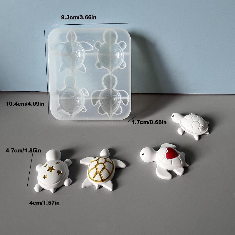 Soap Making Molds - Turtle Shape Silicone Mould Set, Creative