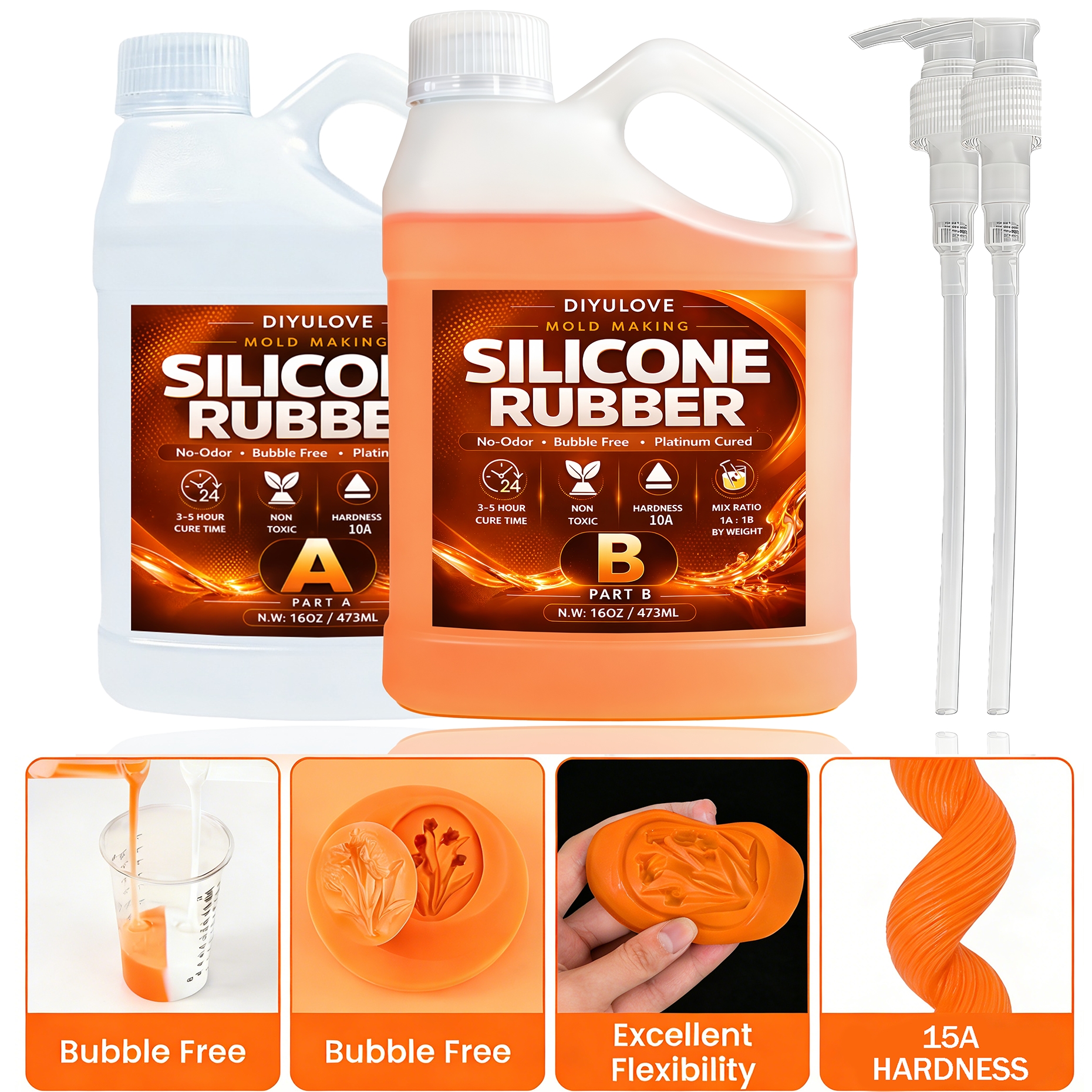 Soap Making Liquid - Liquid Silicone Rubber Kit,High-Performance Fast Cure