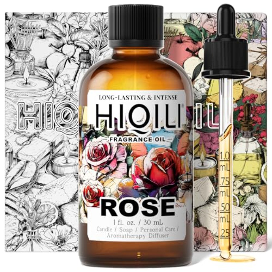 Soap Making Fragrance - HIQILI Rose Fragrance Oil for Candle,