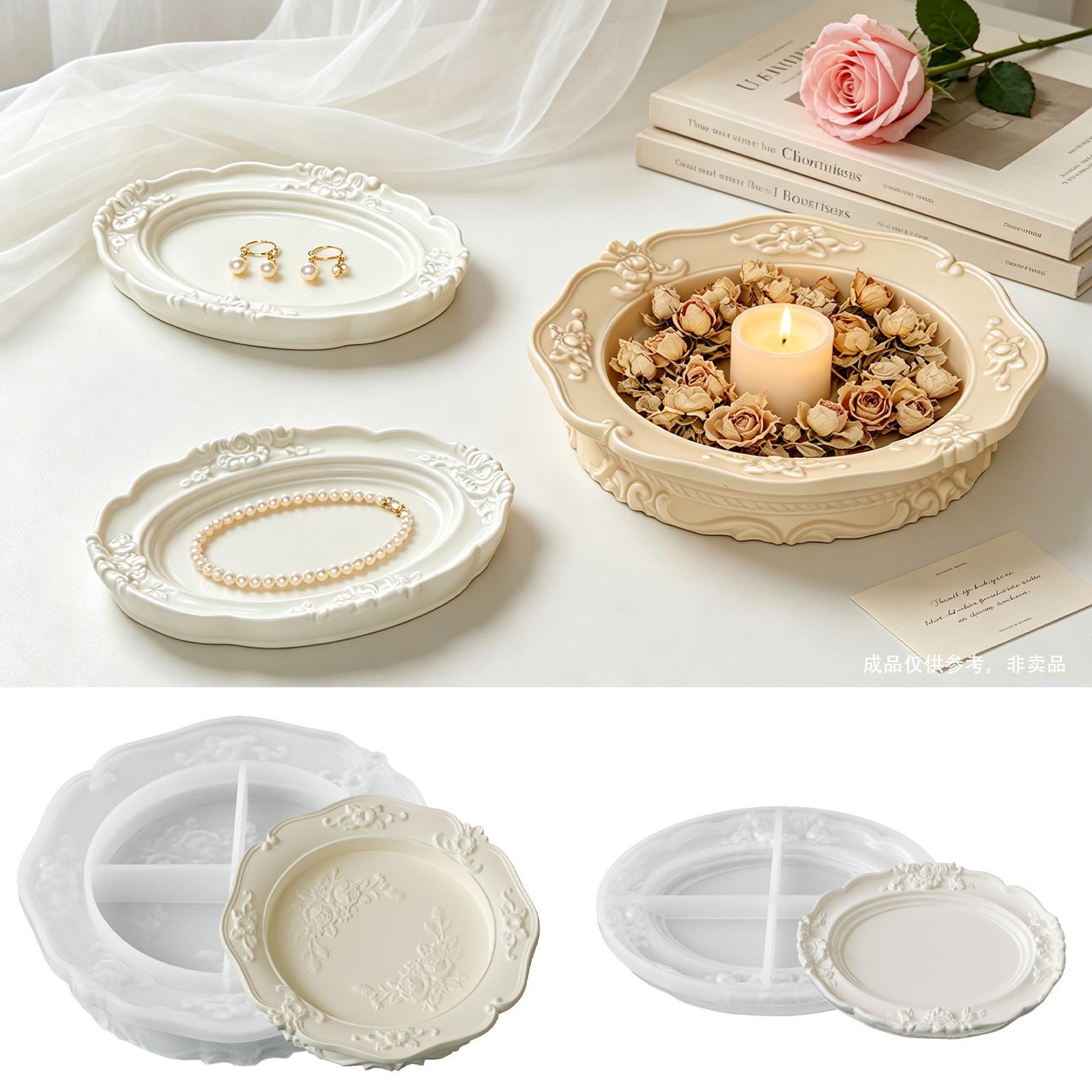 Elegant Vintage Baroque Lace S - Soap Making Molds incelemesi ve fiyatı