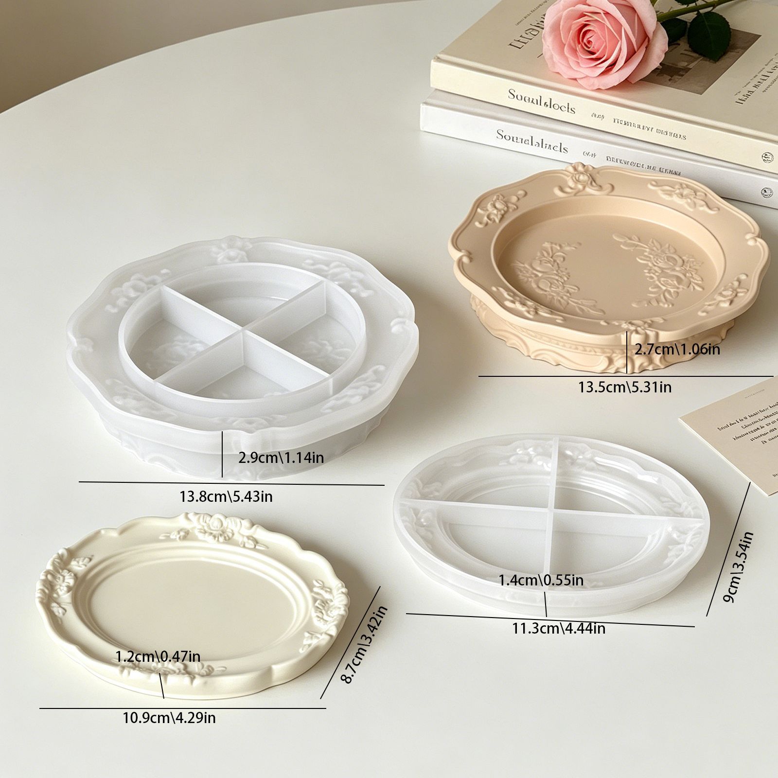 Elegant Vintage Baroque Lace S - Soap Making Molds incelemesi ve fiyatı