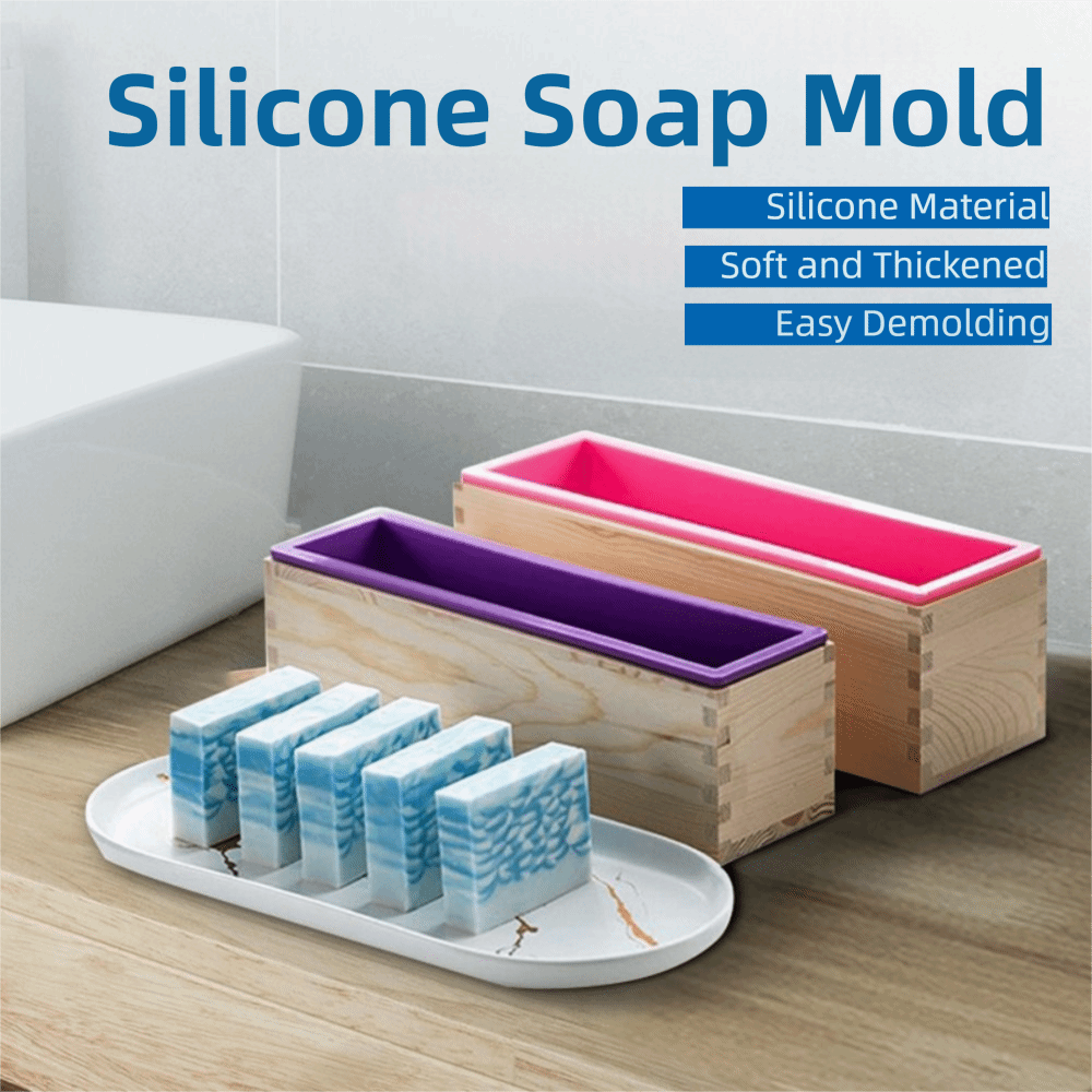 1200ml Silicone Soap Mold Wood - Soap Making Box incelemesi ve fiyatı