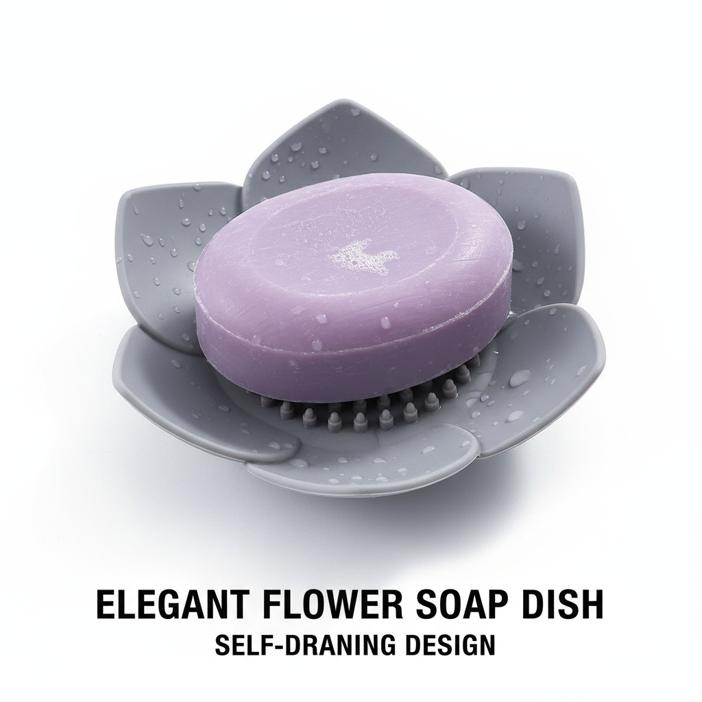 Soap Box Lotus Shape Non-slip  - Soap Making Box incelemesi ve fiyatı