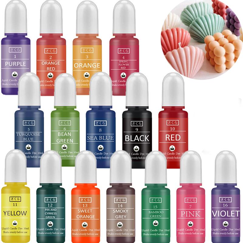 10ml/Bottle Candle Wax Pigment - Soap Making Liquid incelemesi ve fiyatı