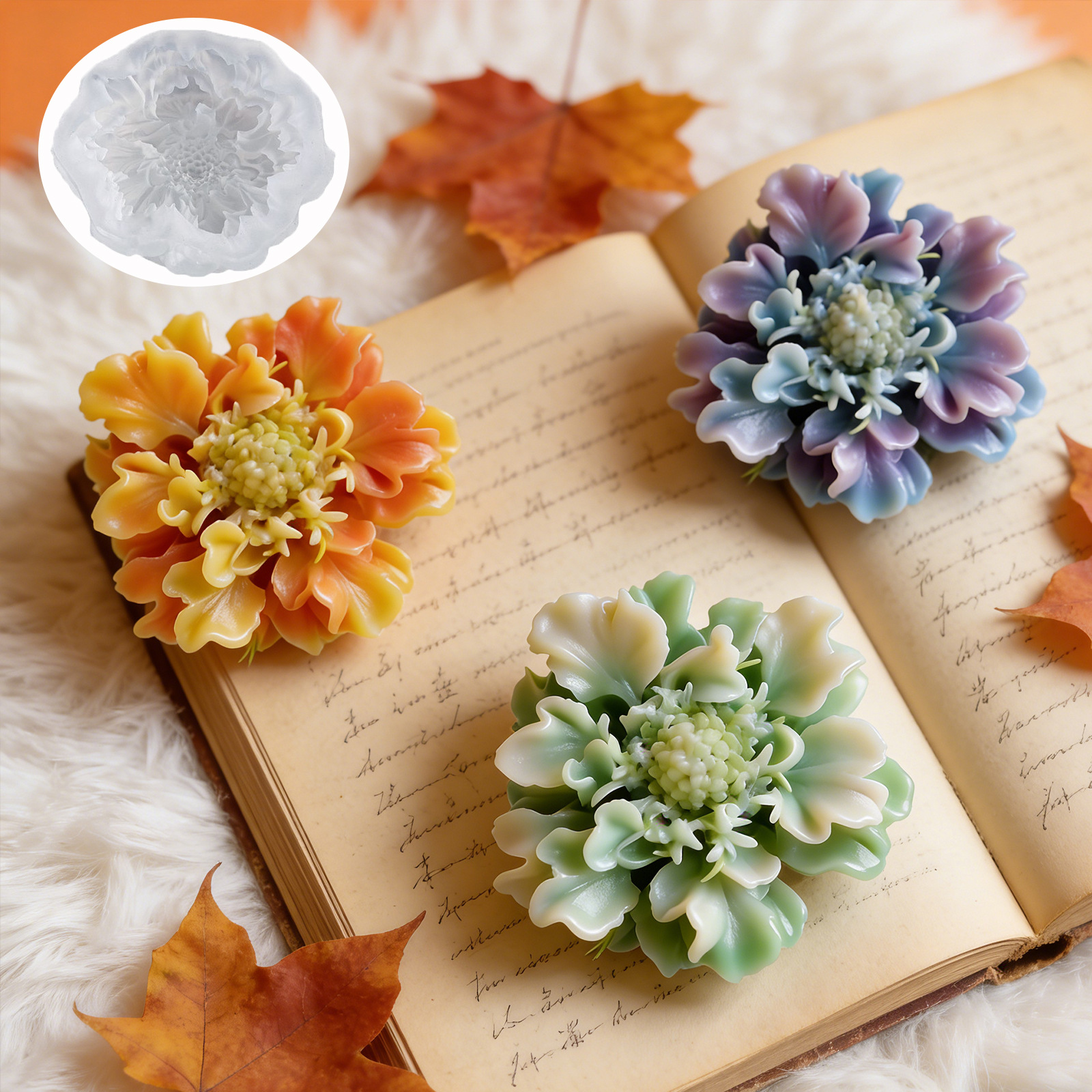 Blue Potted Flower Mold White  - Soap Making Pot incelemesi ve fiyatı