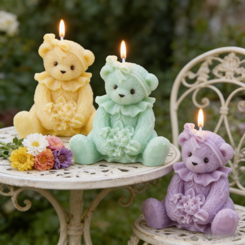 Teddy Bear Candle Mold DIY Ros - Quality Soap Making Kit incelemesi ve fiyatı