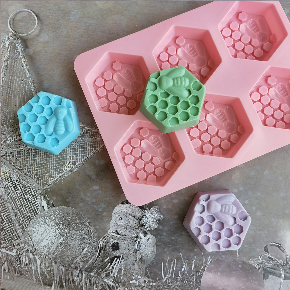 Silicone Hexagonal Bee Soap Mo - Soap Making Guide For Beginners incelemesi ve fiyatı