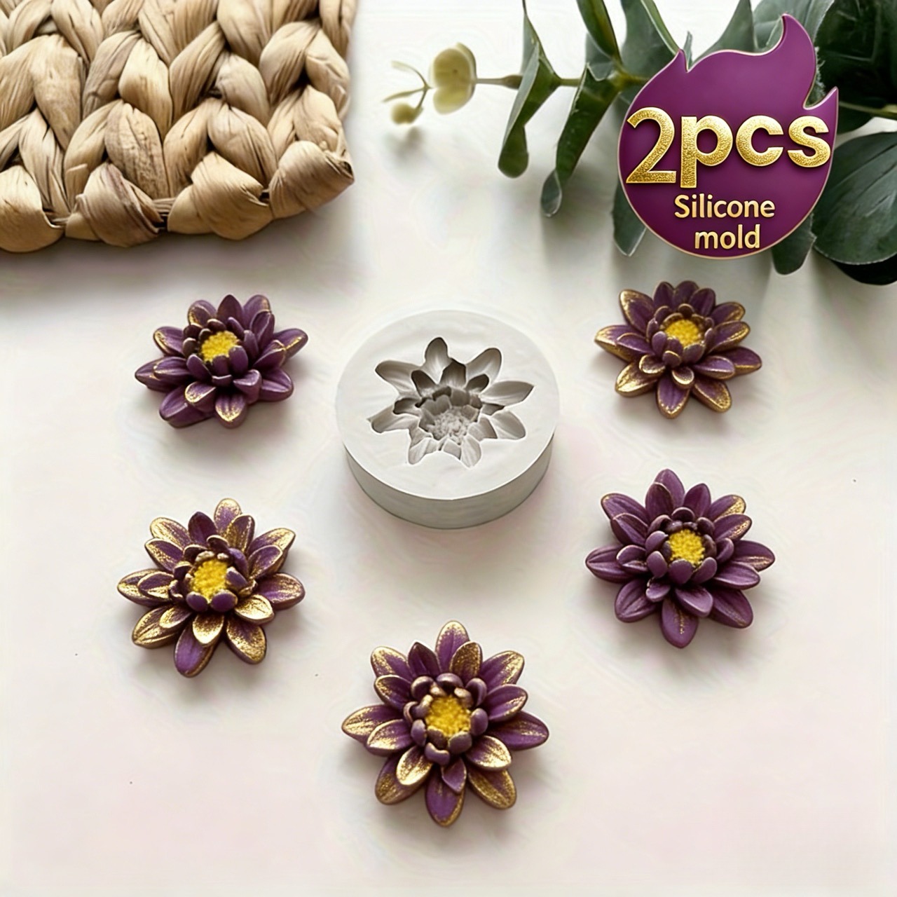 2 Small Lotus Silicone Molds,  - Quality Soap Making Kit incelemesi ve fiyatı