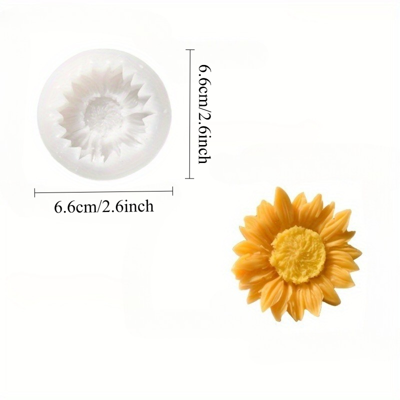 Vibrant 3D Sunflower Silicone  - Soap Making Molds incelemesi ve fiyatı