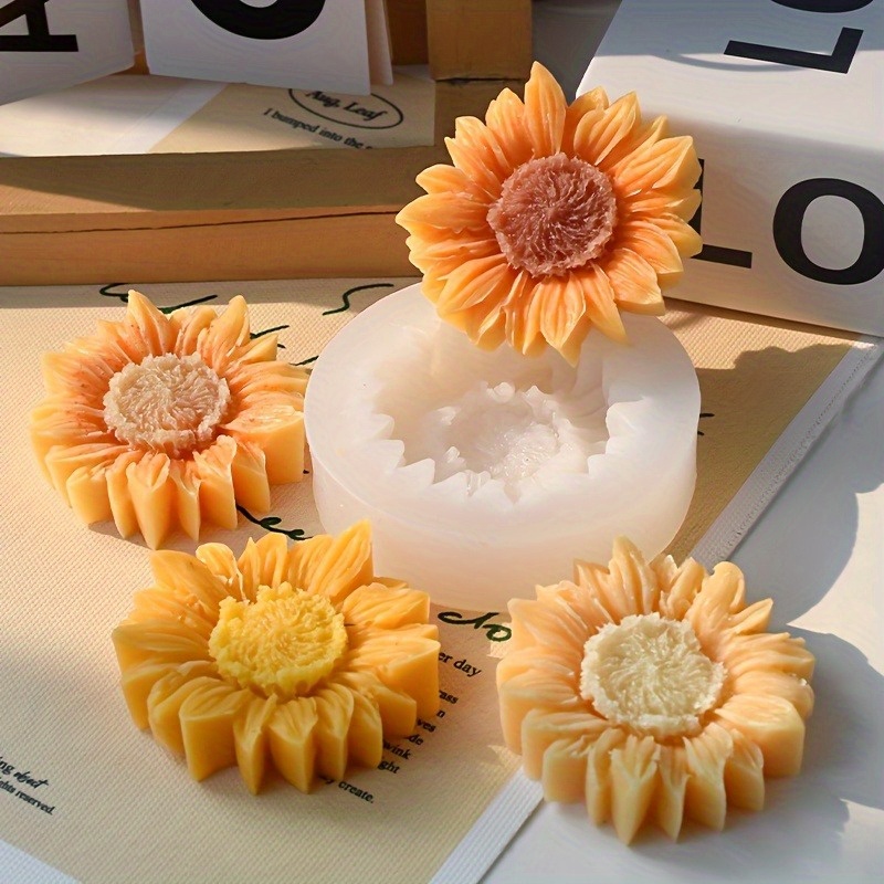 Vibrant 3D Sunflower Silicone  - Soap Making Molds incelemesi ve fiyatı