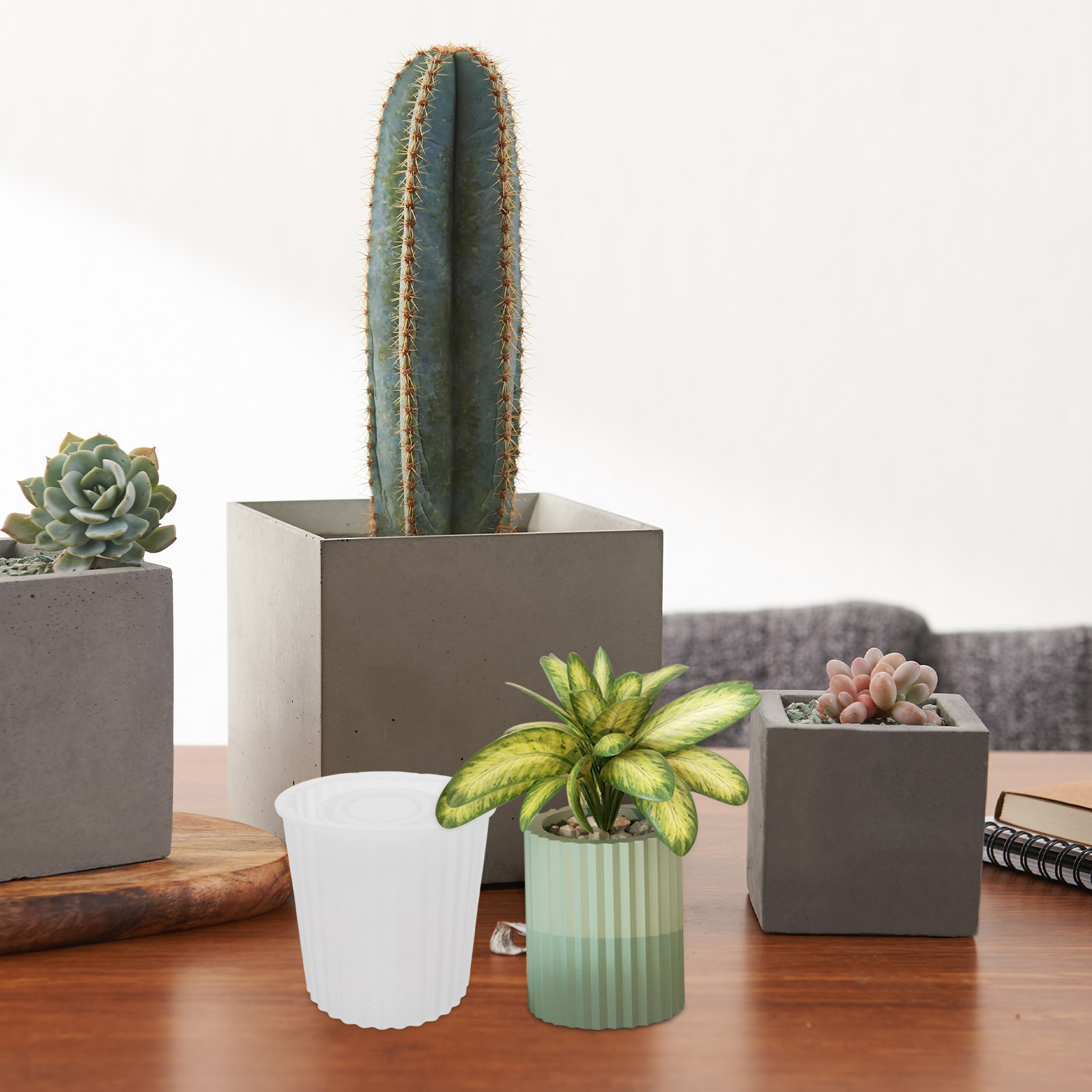 Large Faceted Silicone Plant P - Soap Making Pot incelemesi ve fiyatı