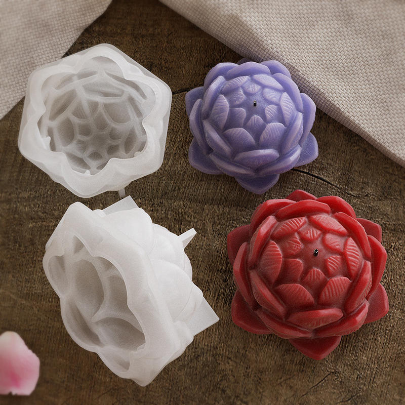 Lotus Flower Shape Candle Sili - Soap Making Molds incelemesi ve fiyatı