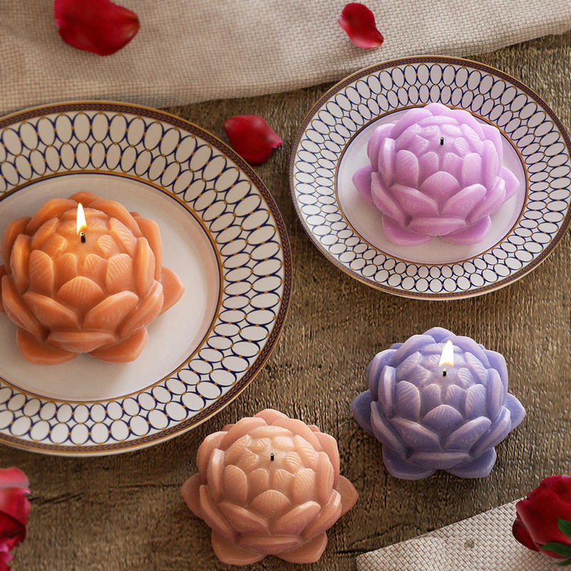 Lotus Flower Shape Candle Sili - Soap Making Molds incelemesi ve fiyatı