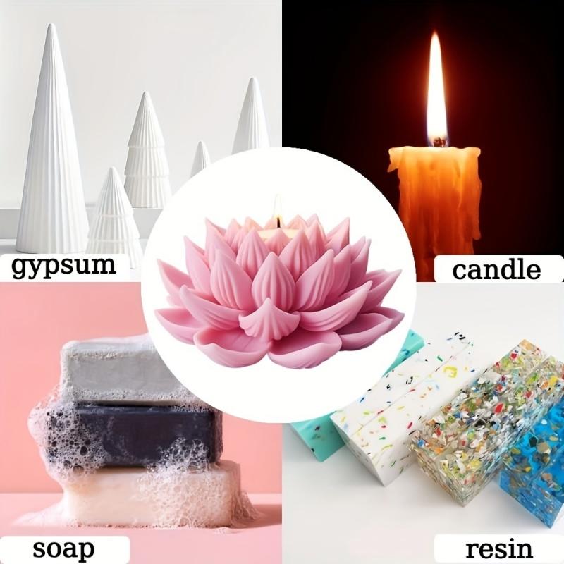 Lotus Flower Shape Candle Sili - Soap Making Molds incelemesi ve fiyatı