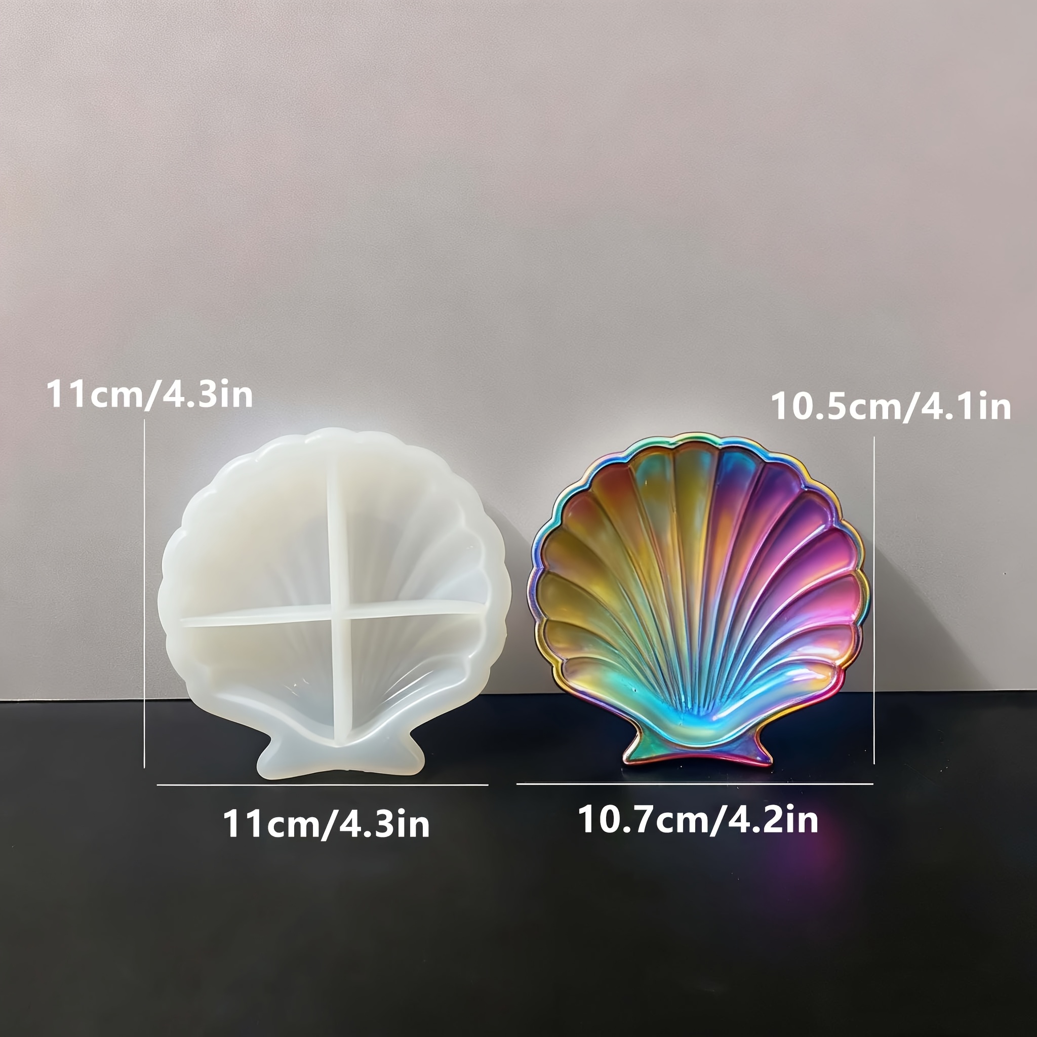 1 piece of silicone shell resi - Soap Making Molds incelemesi ve fiyatı