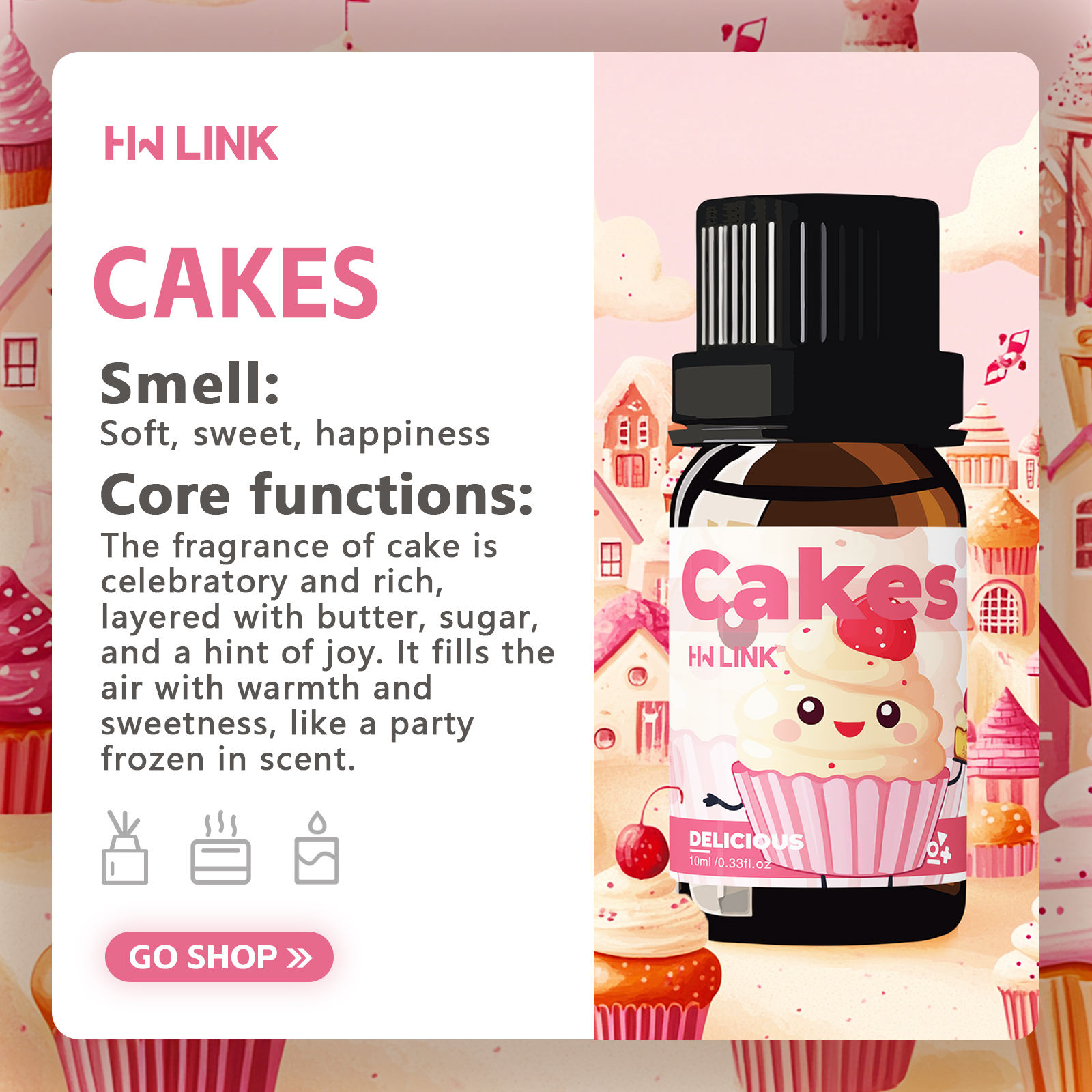 10ml Cakes Essential Oils Perf - Soap Making Fragrance incelemesi ve fiyatı