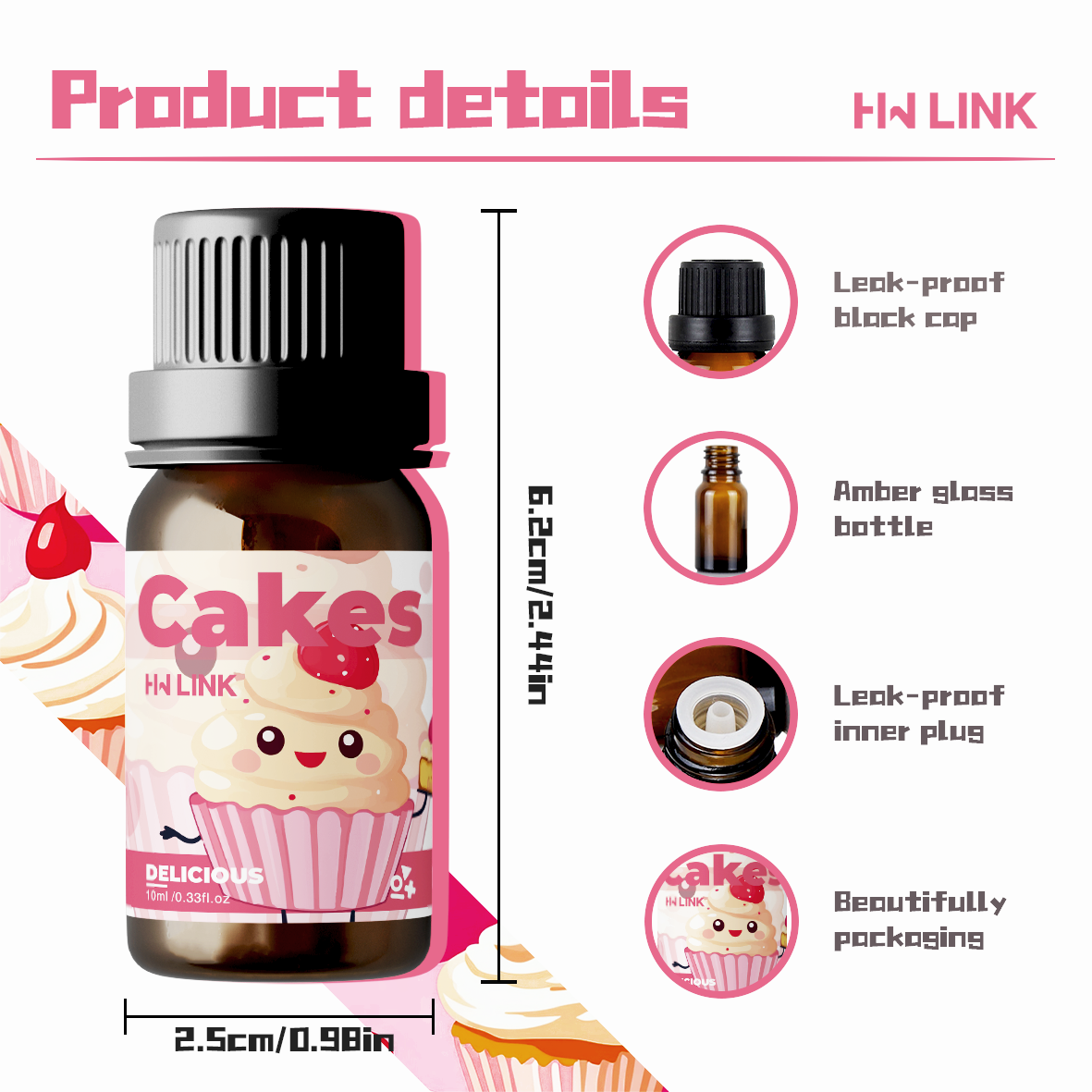 10ml Cakes Essential Oils Perf - Soap Making Fragrance incelemesi ve fiyatı