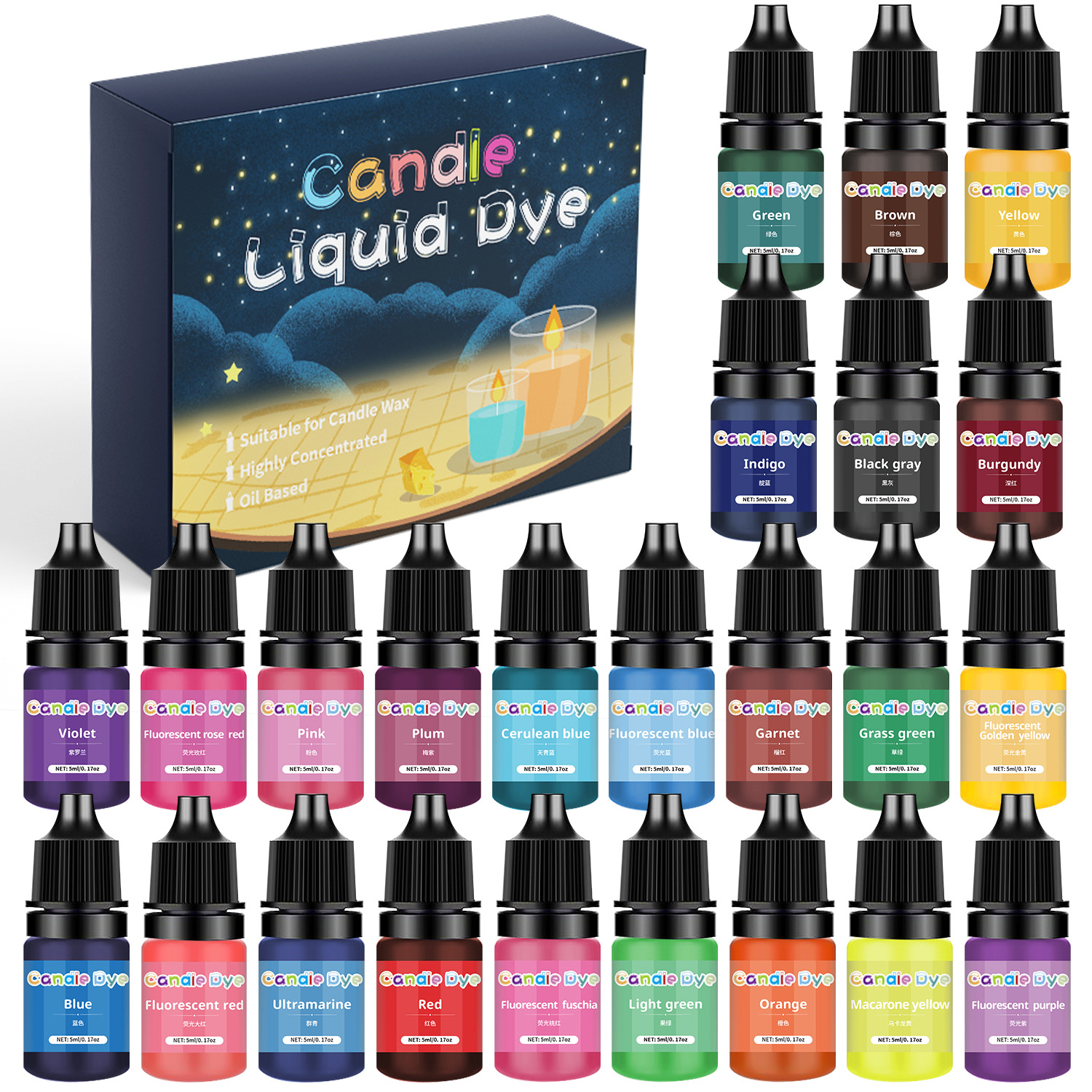 38 Color Candle Wax Pigment Co - Soap Making Liquid incelemesi ve fiyatı