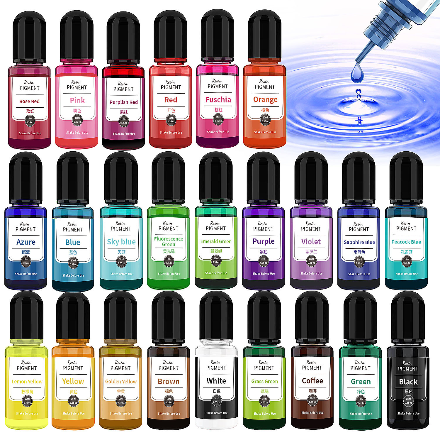10ml/bottle Epoxy Resin Pigmen - Soap Making Liquid incelemesi ve fiyatı