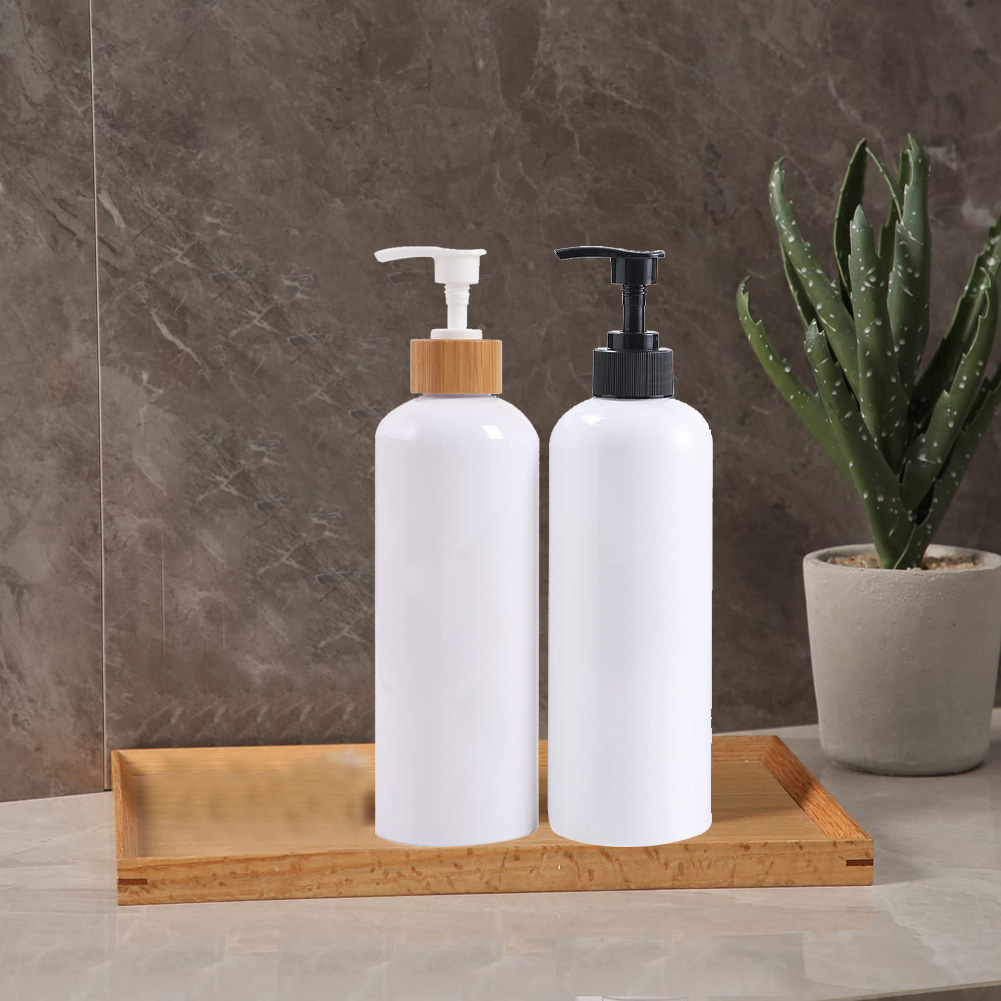 1PC 500ML Bamboo Plastic Pump  - Soap Making Pot incelemesi ve fiyatı