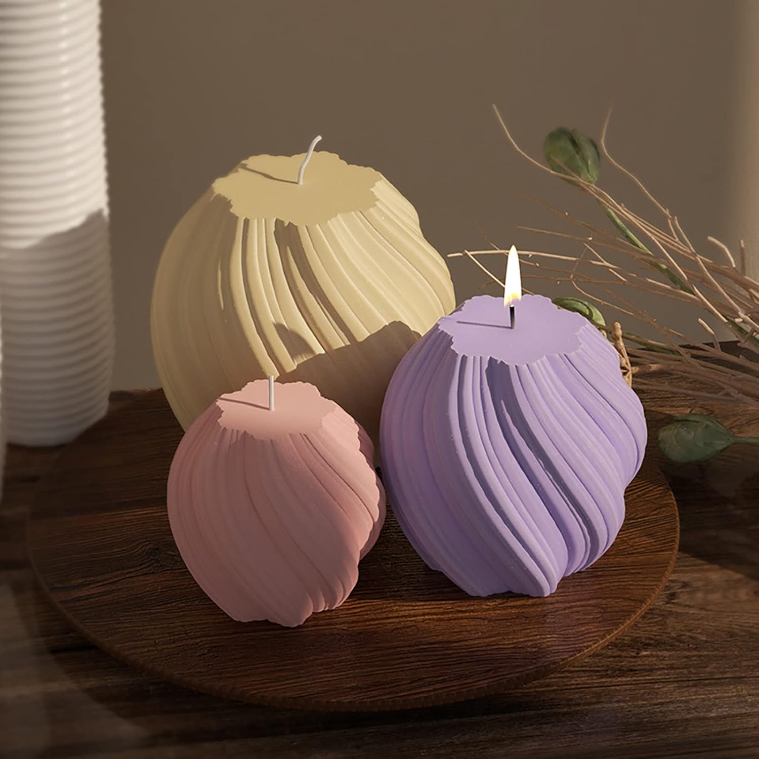 3 Pack Wave Candle Molds - Mul - Soap Making Molds incelemesi ve fiyatı