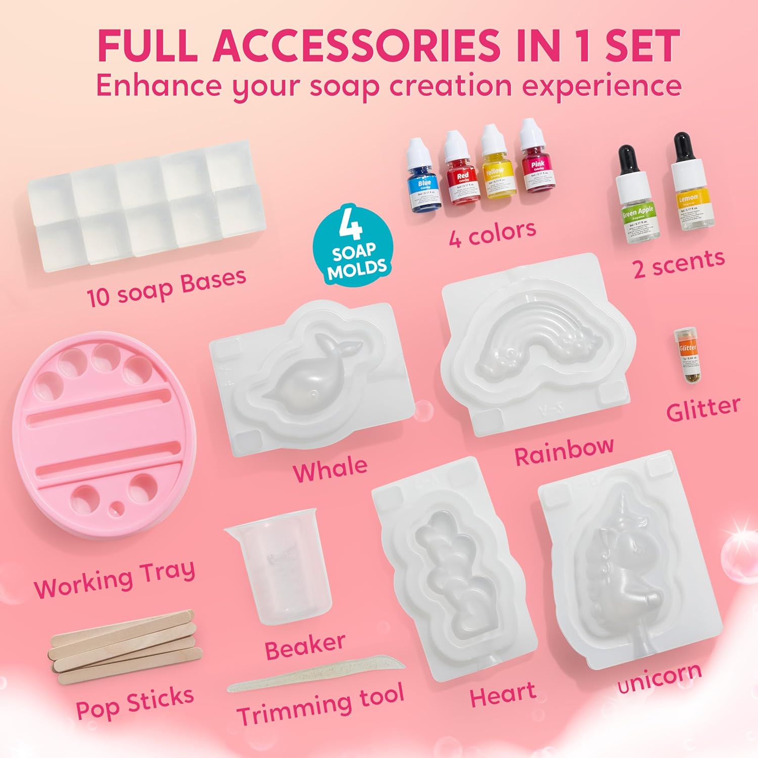 JOYFY Unicorn Soap Making Kit  - Soap Making Guide For Beginners incelemesi ve fiyatı