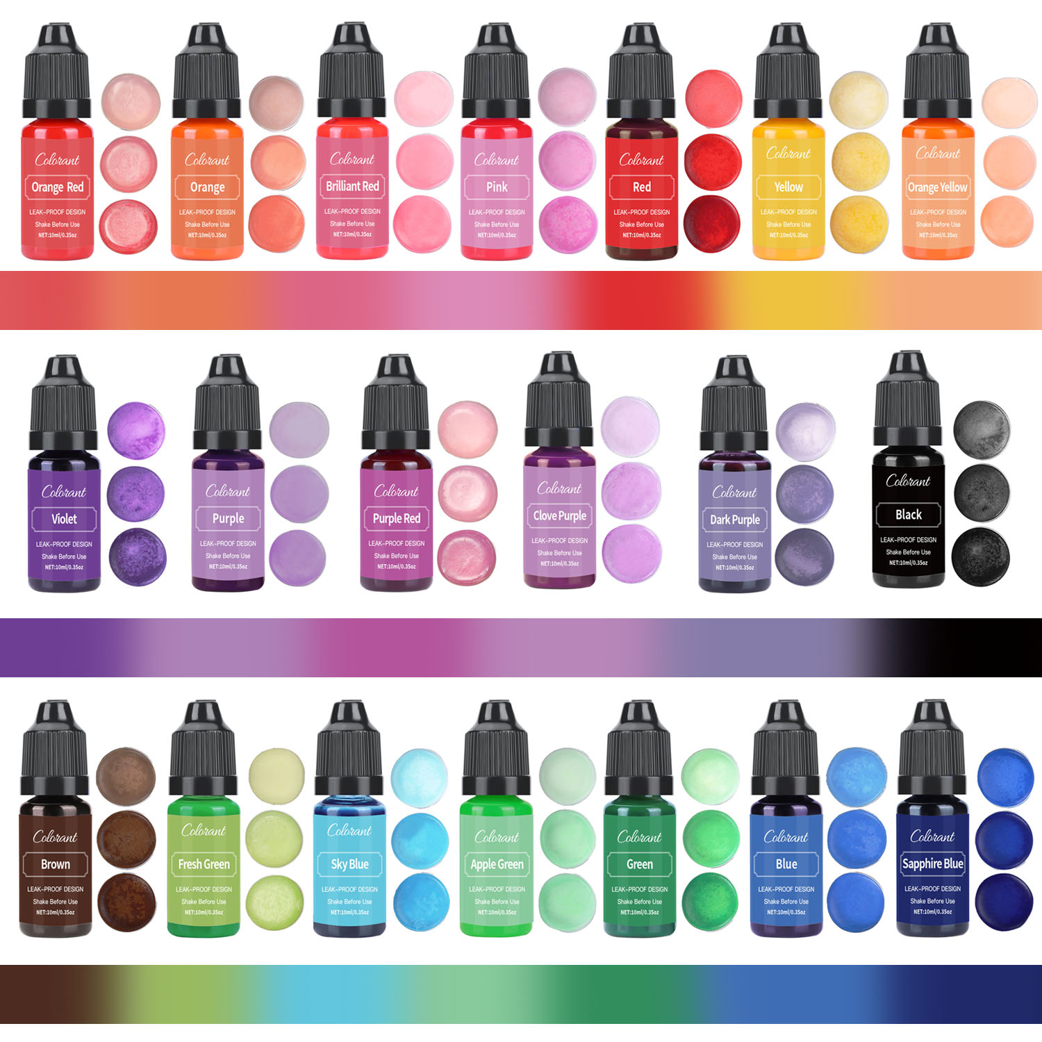 Candle Dyes Kit Liquid Coloran - Soap Making Liquid incelemesi ve fiyatı