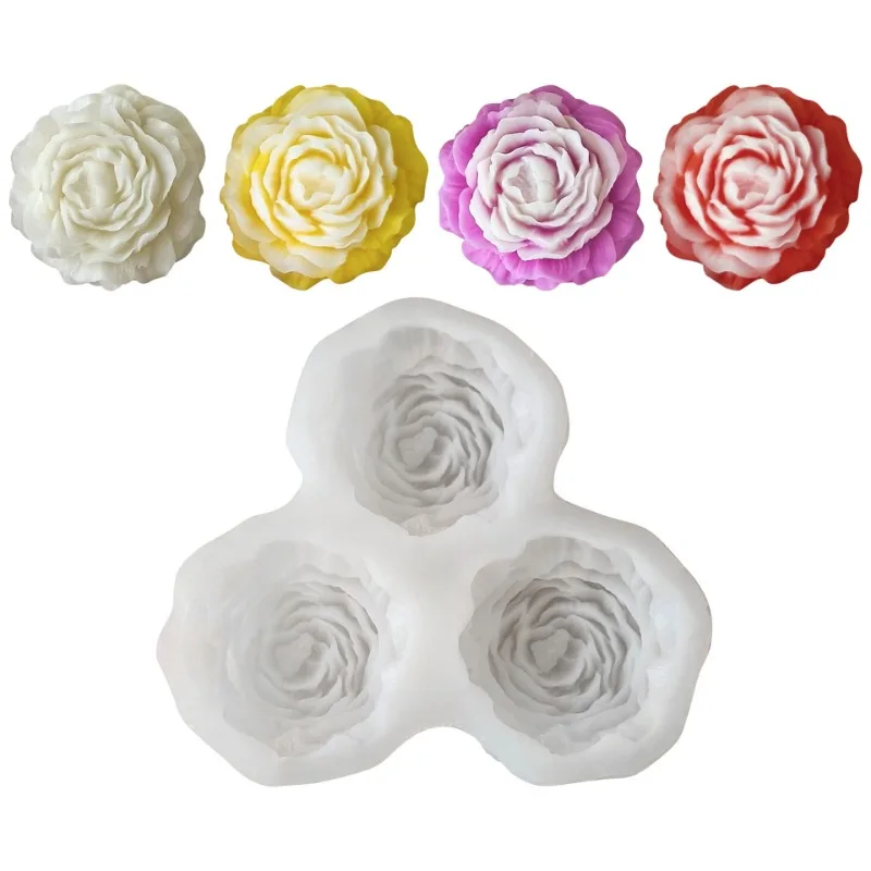Peony Flower Candle Silicone M - Soap Making Molds incelemesi ve fiyatı